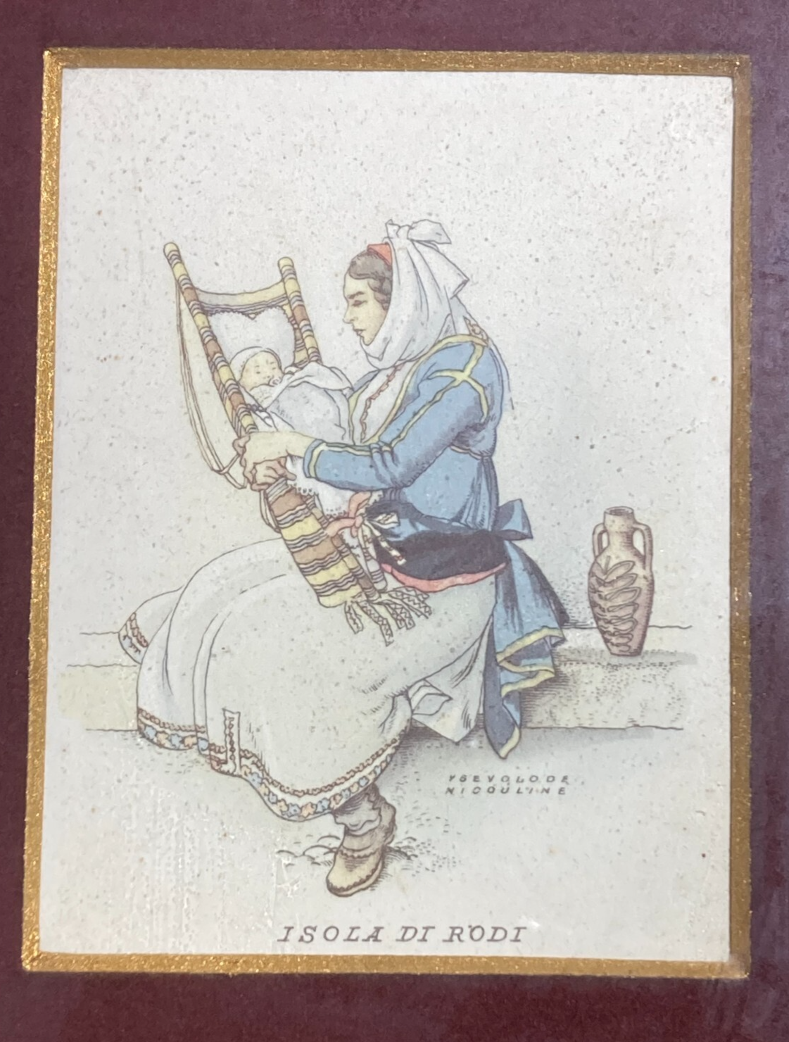 Costumi Popolari E Folklore, Isola Di Rodi, Stampa Di Vsevolod Nicouline