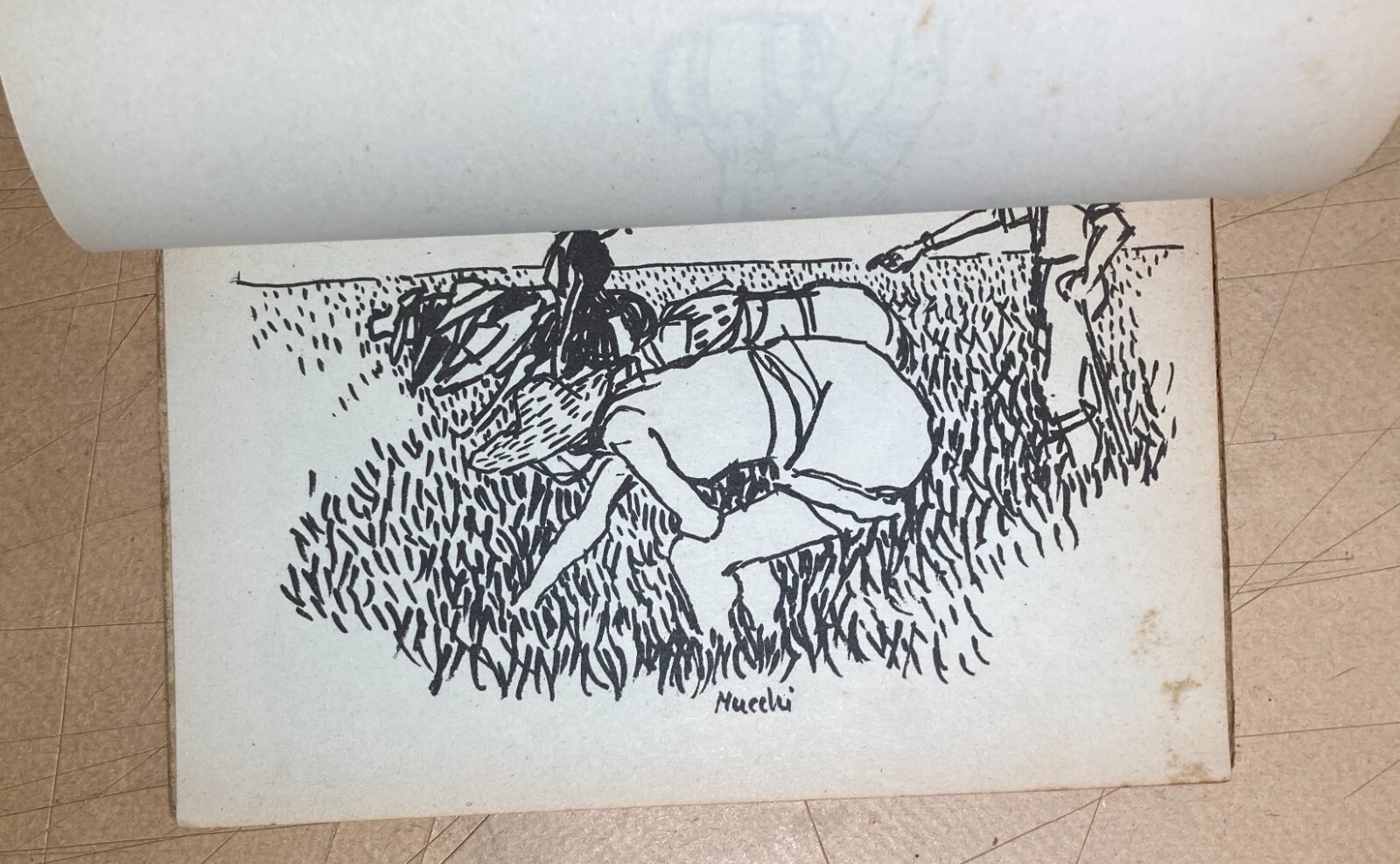 Le Mondine Di Sannazzaro: Edizione d'Arte Dell'Artista Mucchi. Illustrato D'Epoca, 1951