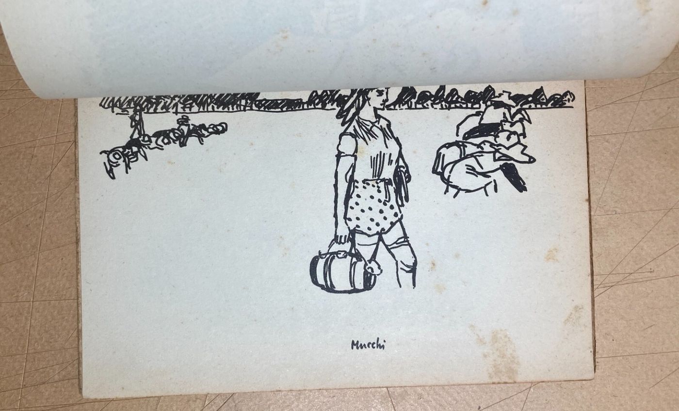 Le Mondine Di Sannazzaro: Edizione d'Arte Dell'Artista Mucchi. Illustrato D'Epoca, 1951