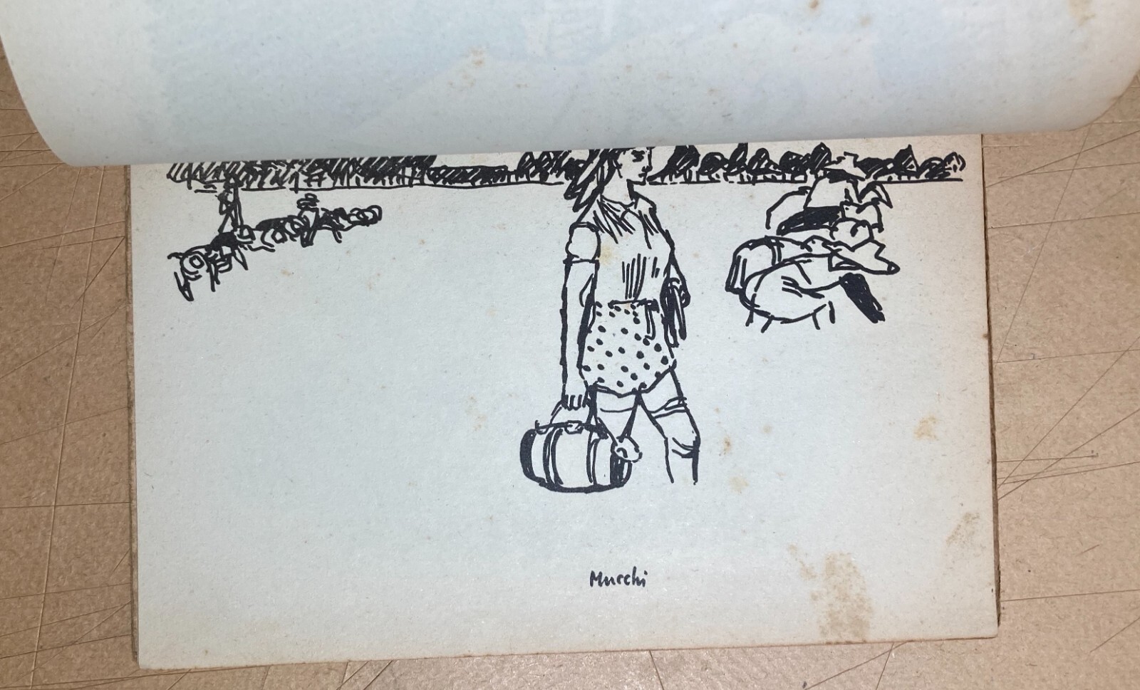 Le Mondine Di Sannazzaro: Edizione d'Arte Dell'Artista Mucchi. Illustrato D'Epoca, 1951