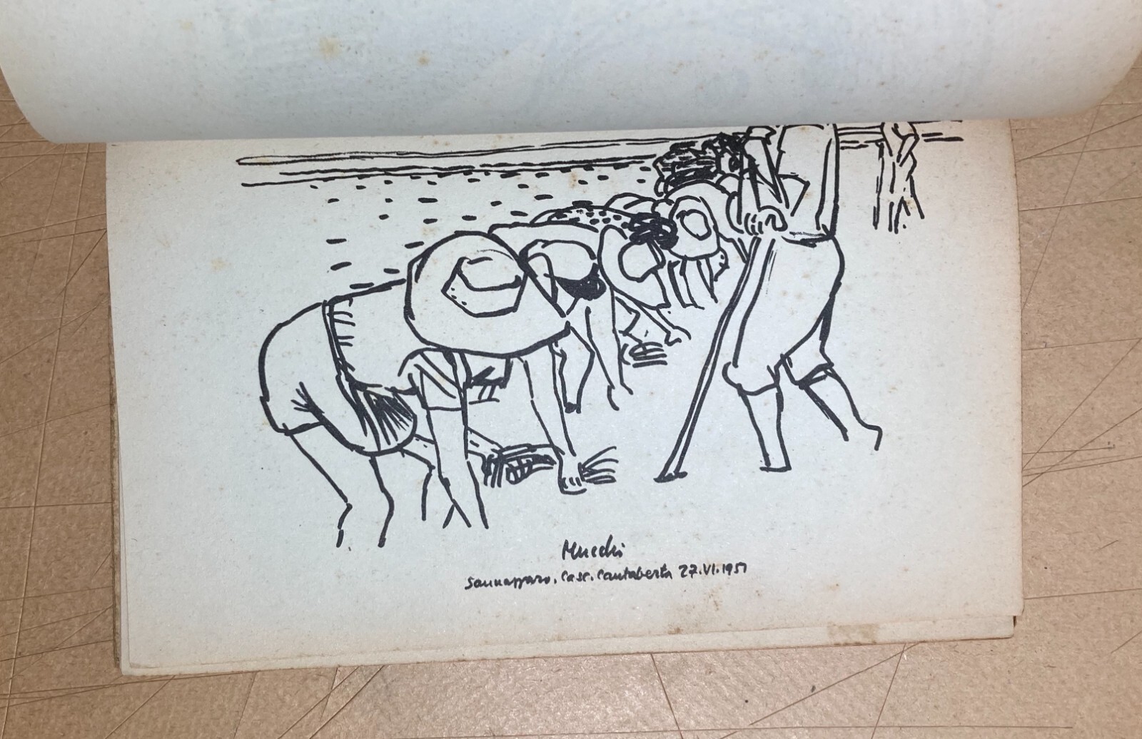 Le Mondine Di Sannazzaro: Edizione d'Arte Dell'Artista Mucchi. Illustrato D'Epoca, 1951