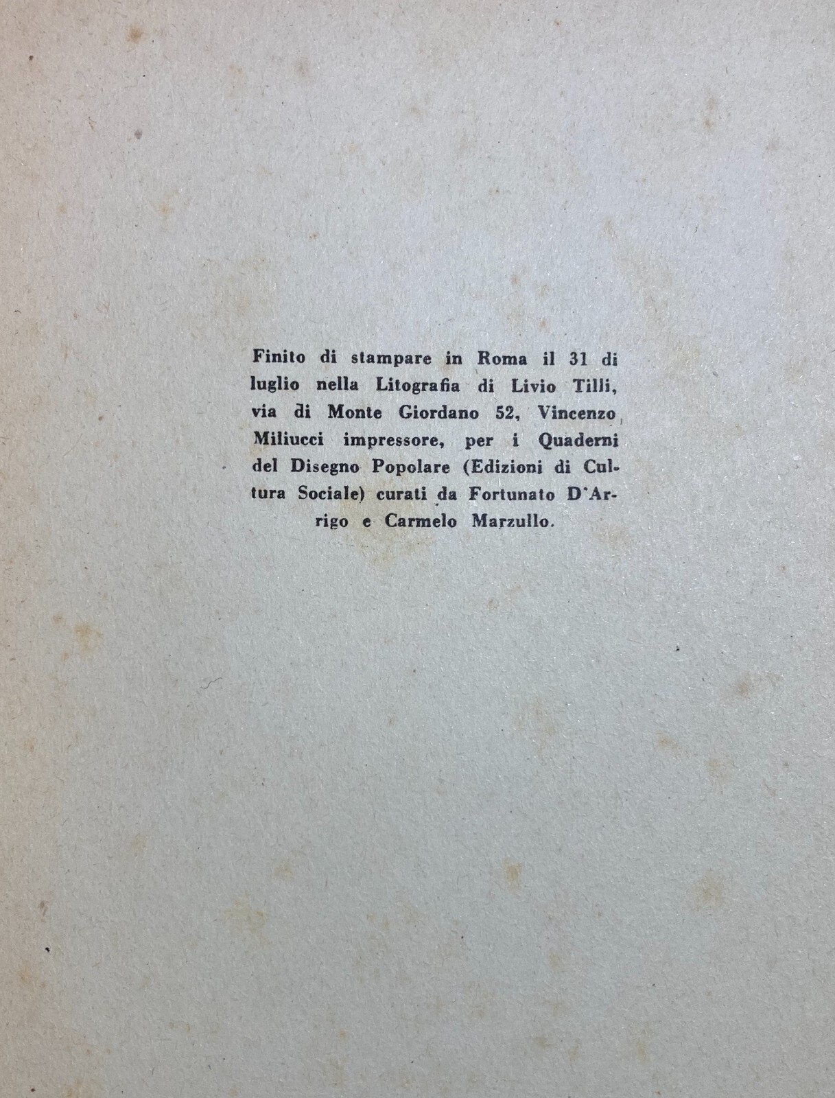 Le Mondine Di Sannazzaro: Edizione d'Arte Dell'Artista Mucchi. Illustrato D'Epoca, 1951