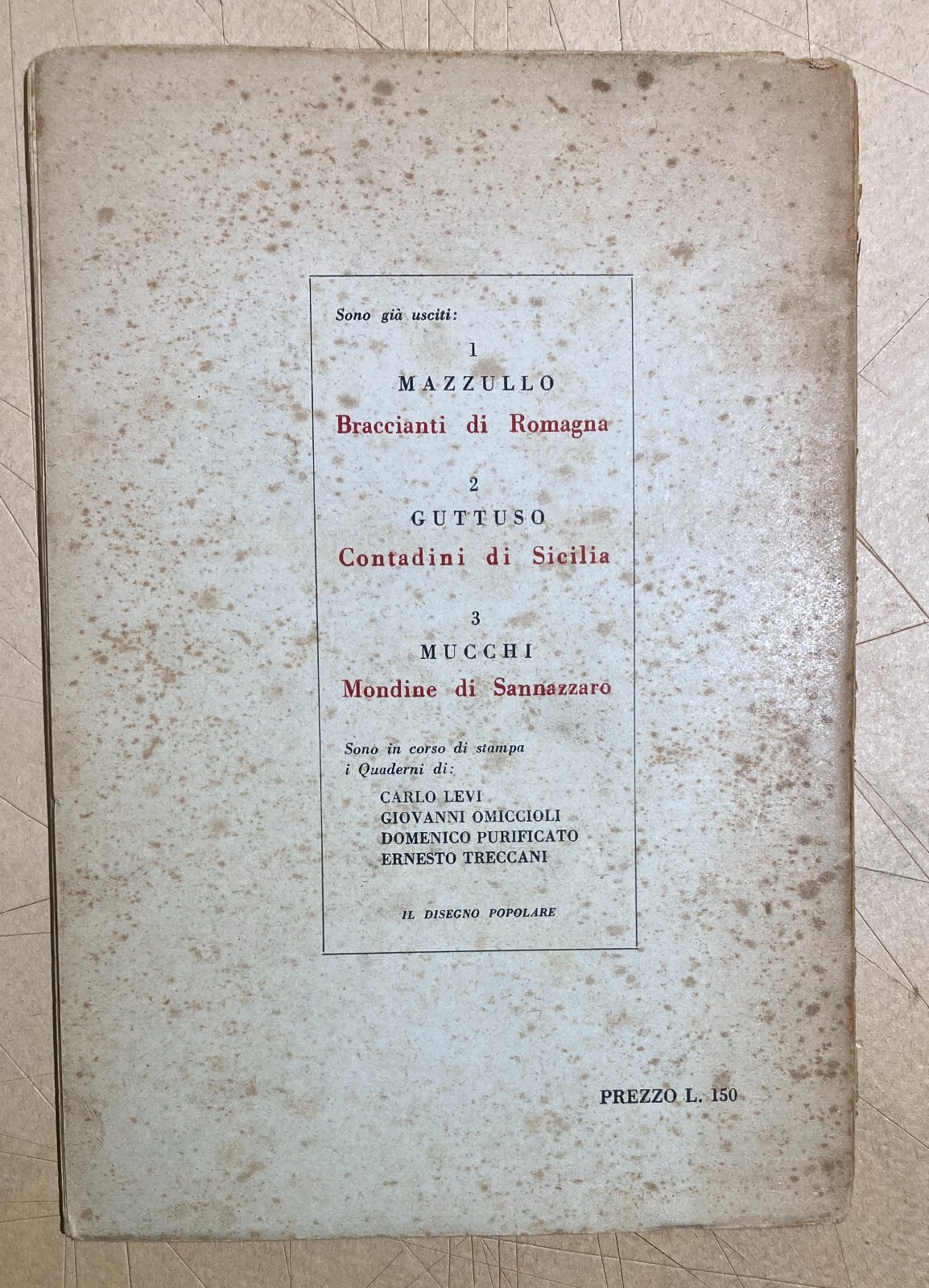 Le Mondine Di Sannazzaro: Edizione d'Arte Dell'Artista Mucchi. Illustrato D'Epoca, 1951