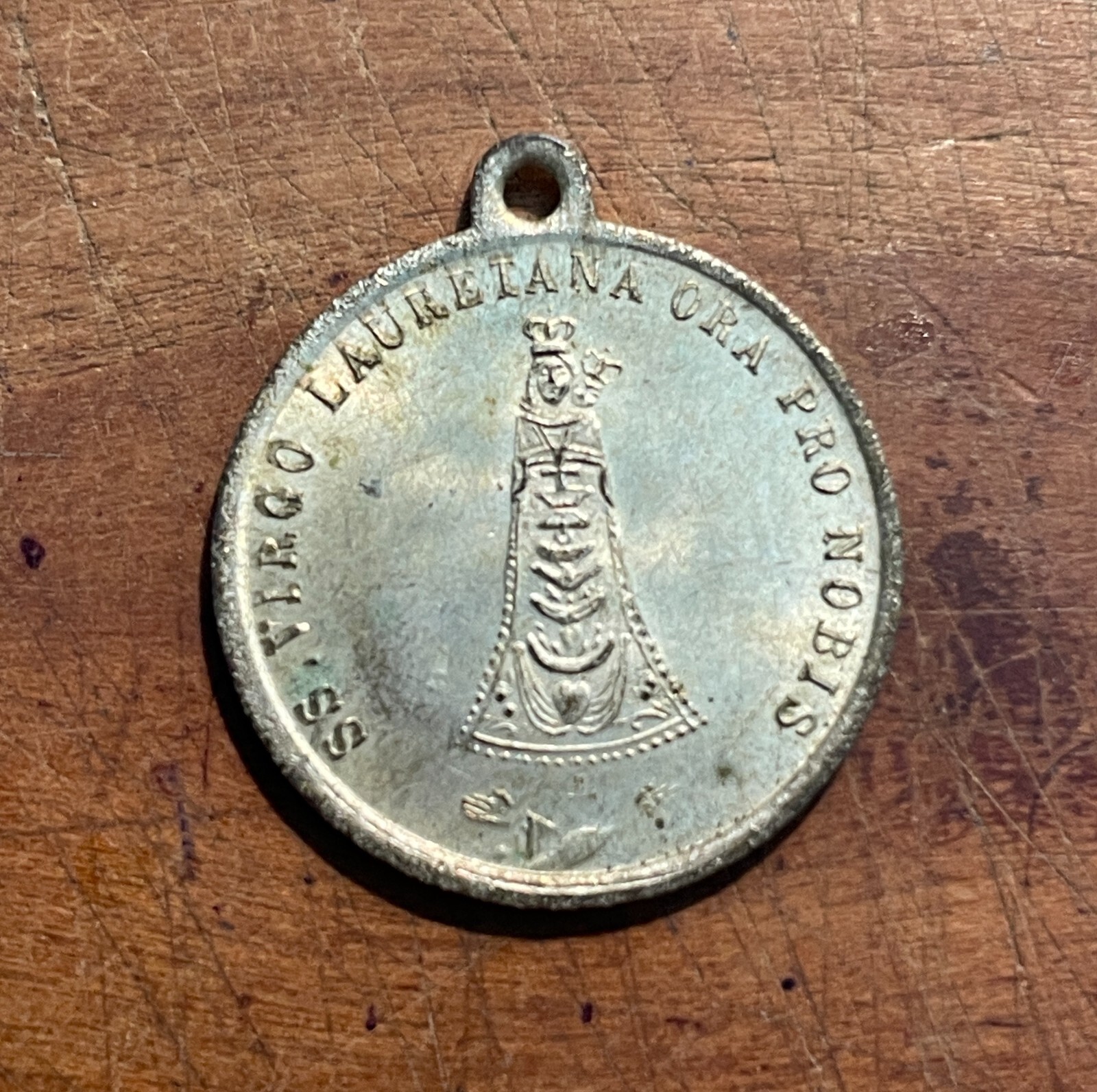 Marche, Loreto: Antica Medaglia Devozionale Della Madonna Lauretana E Della Santa Casa, 1883