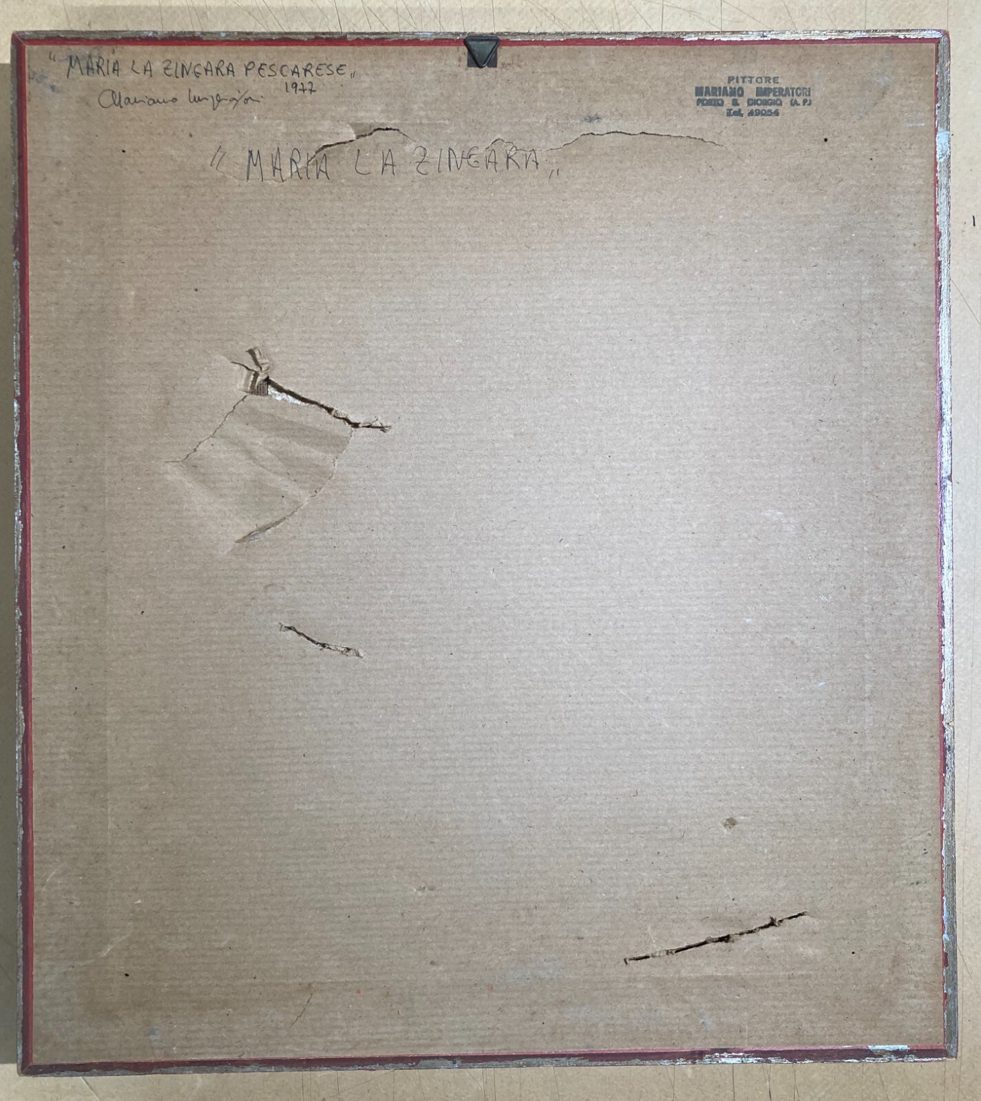 Mariano Imperatori, Maria La Zingara Pescarese   Dipinto A Olio, 1977