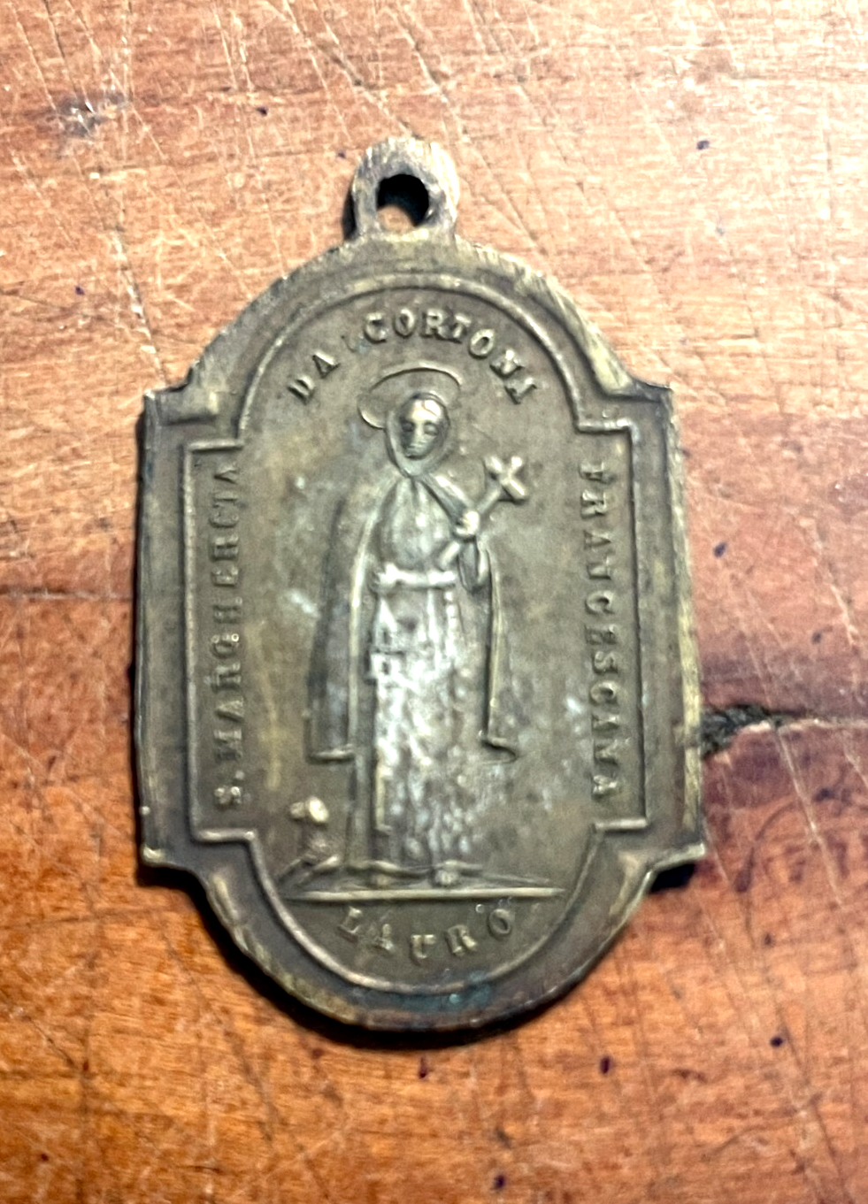Santa Margherita Da Cortona   Immacolata Concezione   Antica Medaglia Devozionale