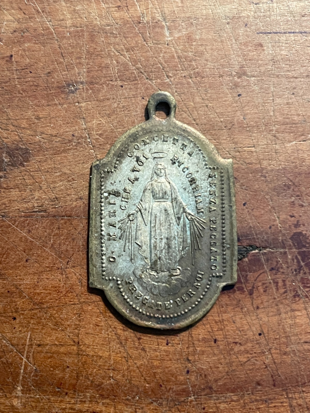 Santa Margherita Da Cortona   Immacolata Concezione   Antica Medaglia Devozionale