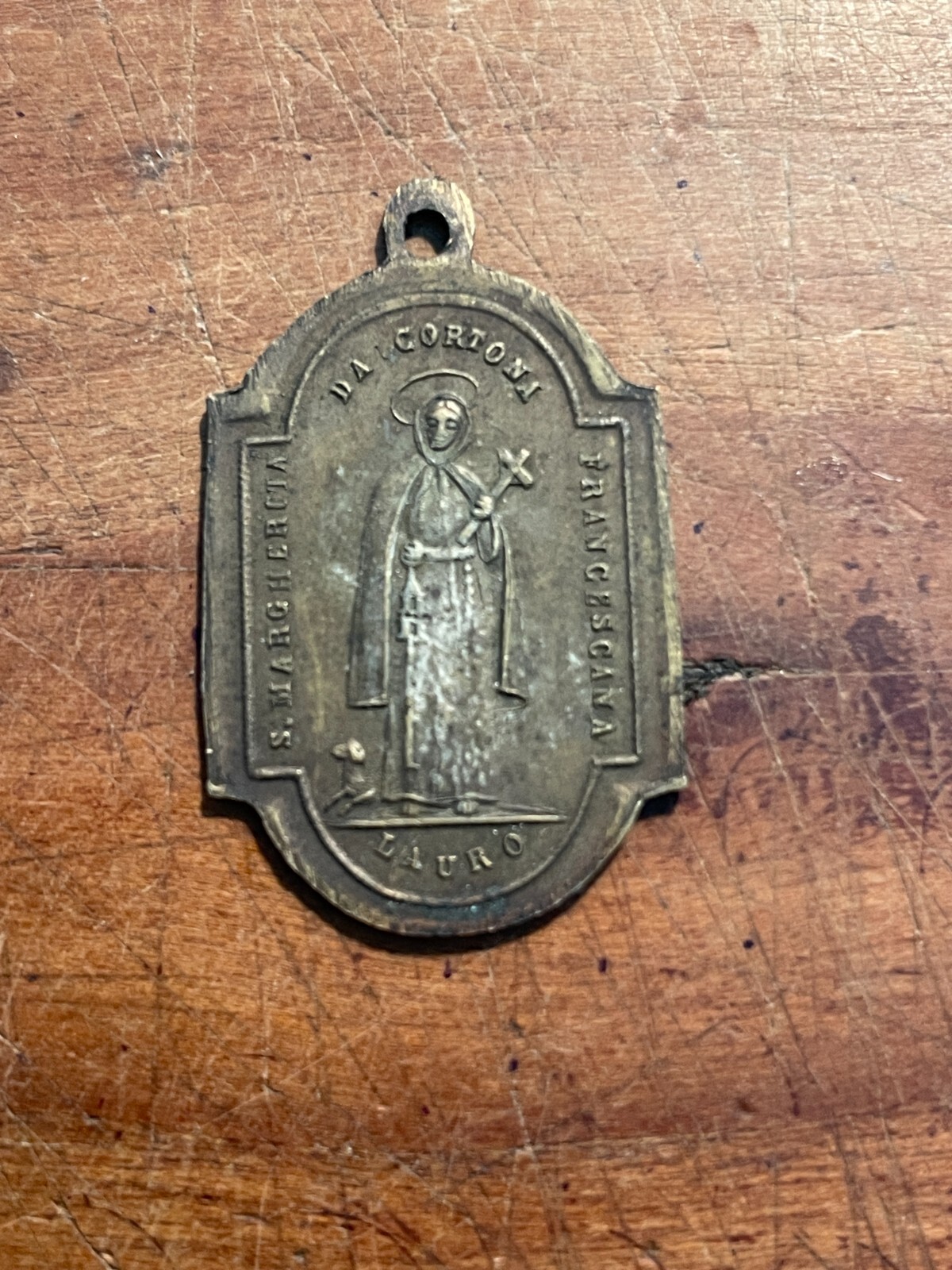 Santa Margherita Da Cortona   Immacolata Concezione   Antica Medaglia Devozionale
