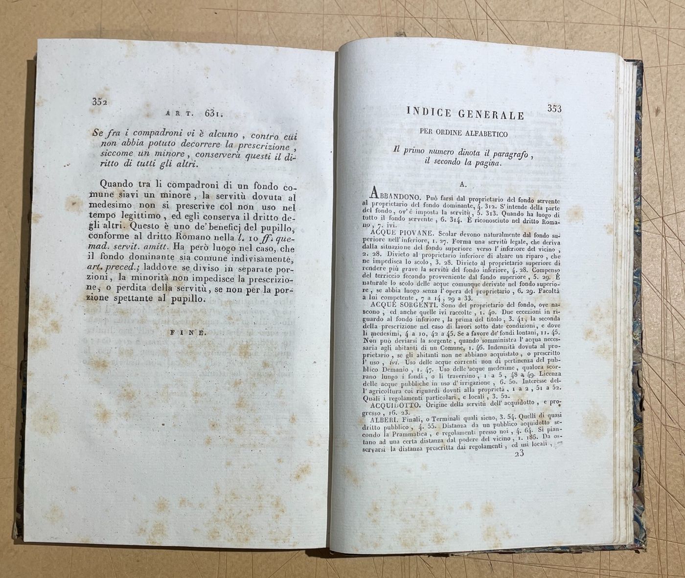 Luigi Morra, Le Servitù Prediali   Trattato Legale E Agrario, Napoli 1837