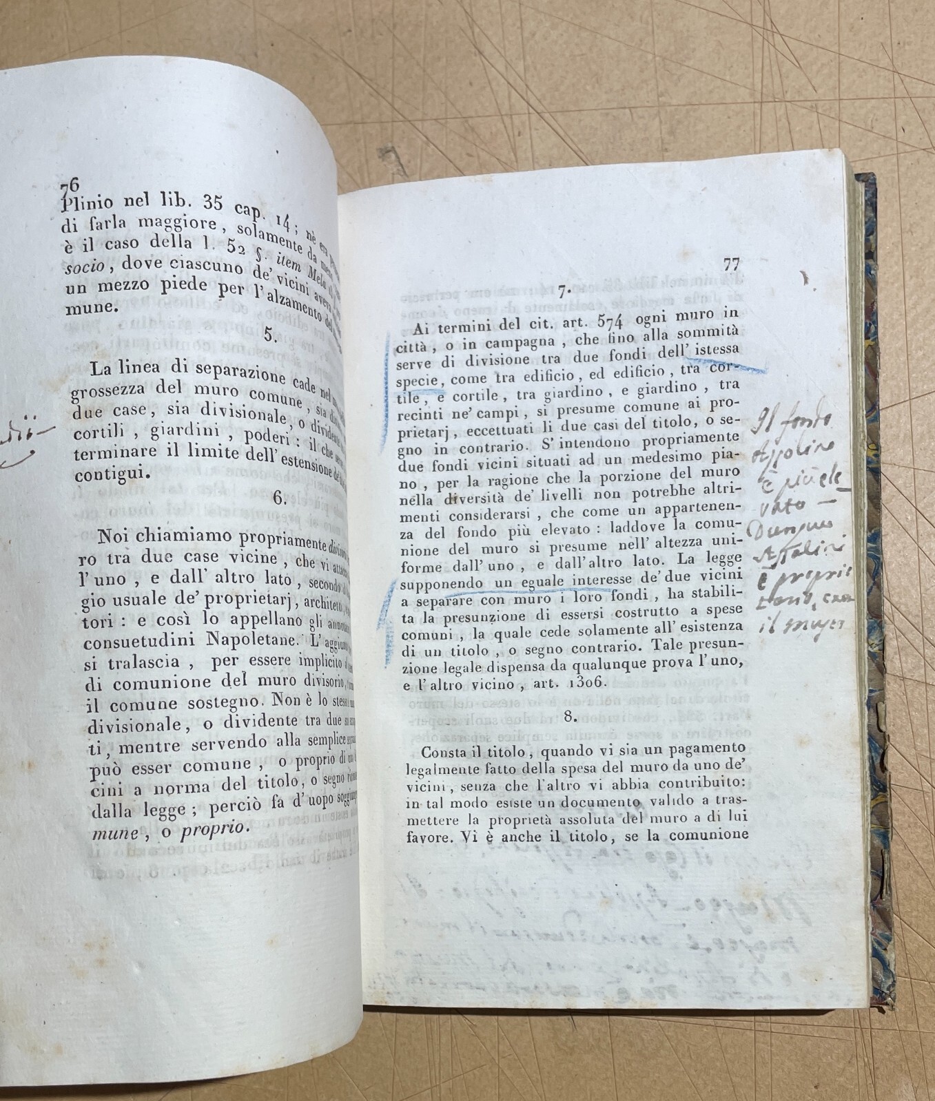 Luigi Morra, Le Servitù Prediali Trattato Legale E Agrario, Napoli 1837