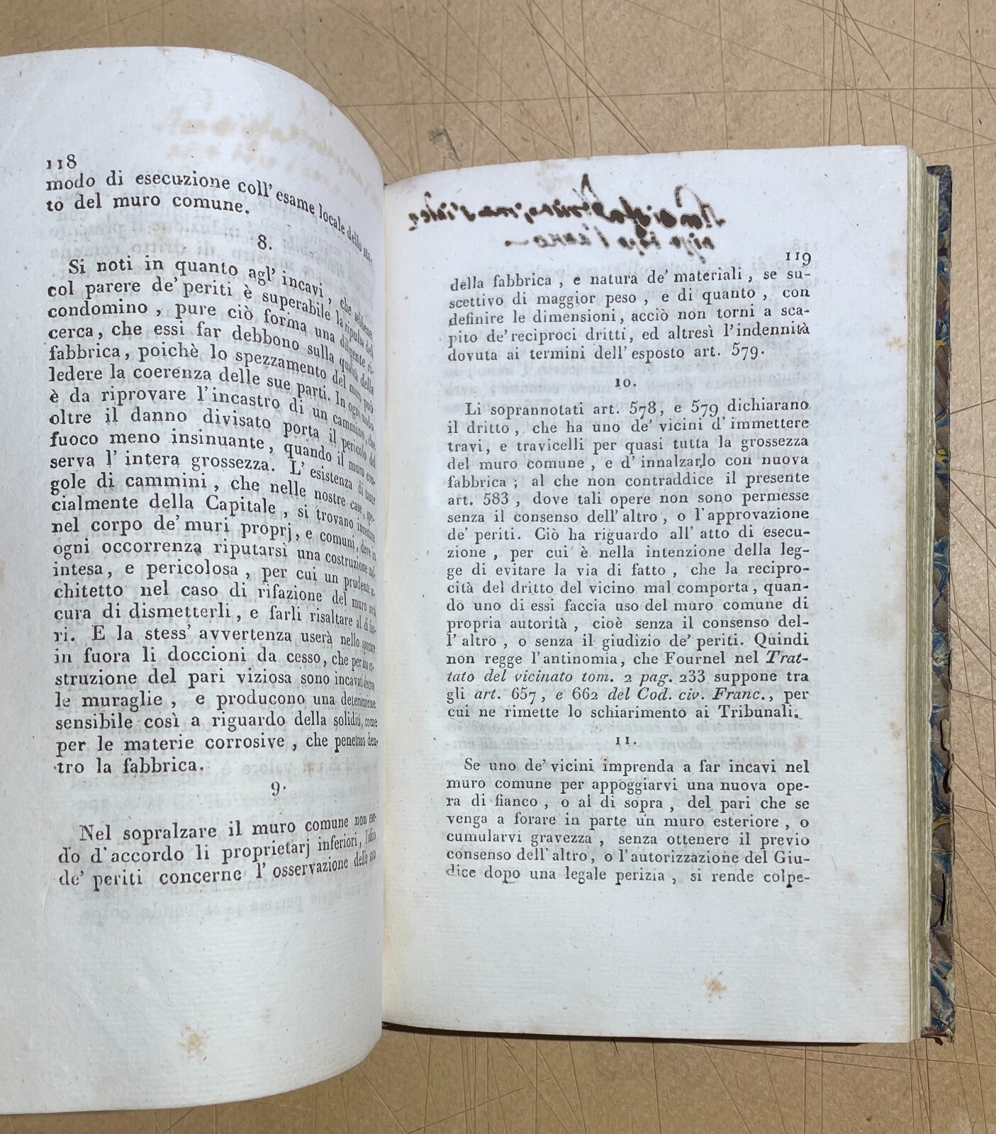 Luigi Morra, Le Servitù Prediali Trattato Legale E Agrario, Napoli 1837