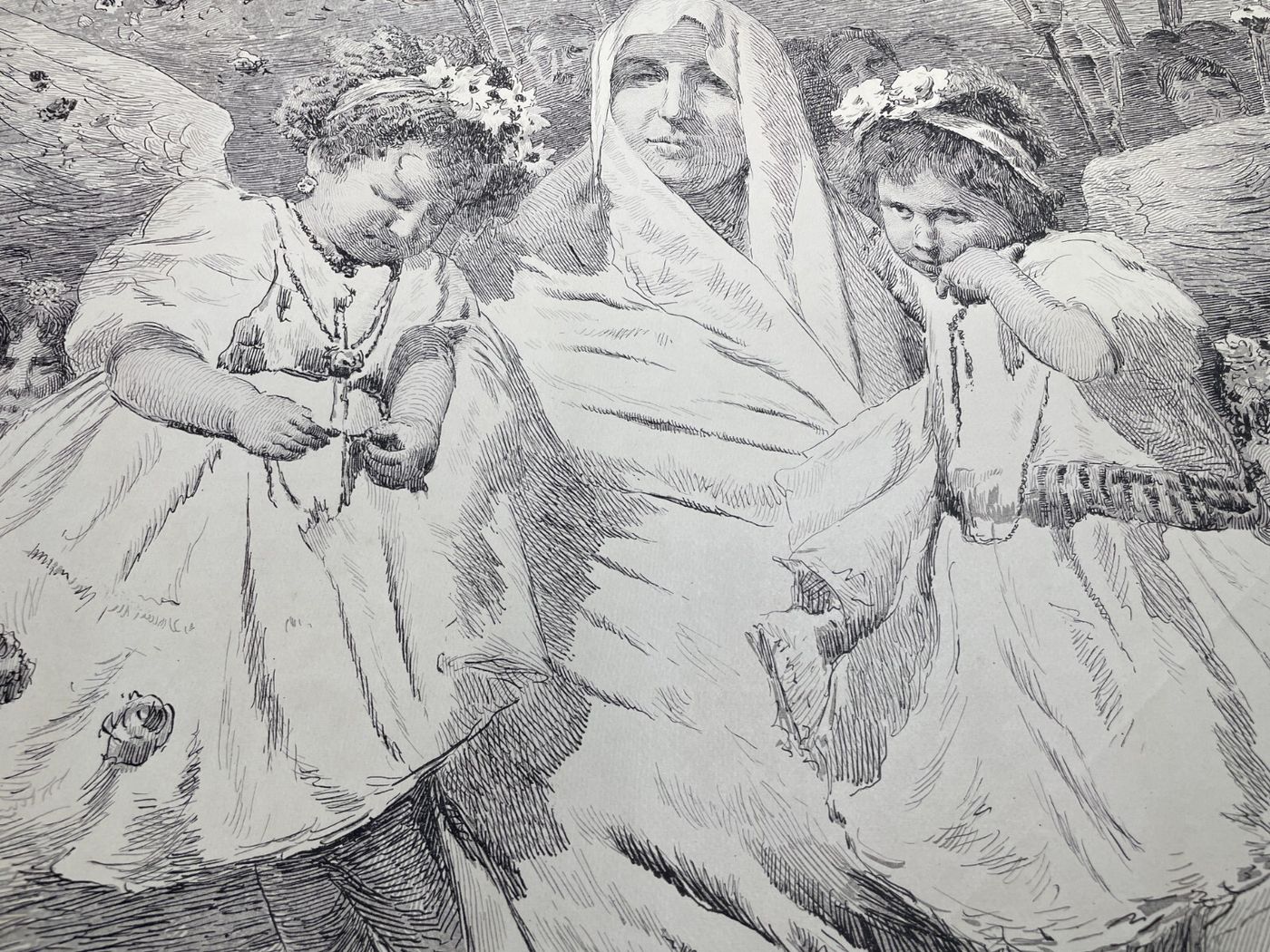 Basilio Cascella, Processione Delle Vergini A Rapino, Litografia