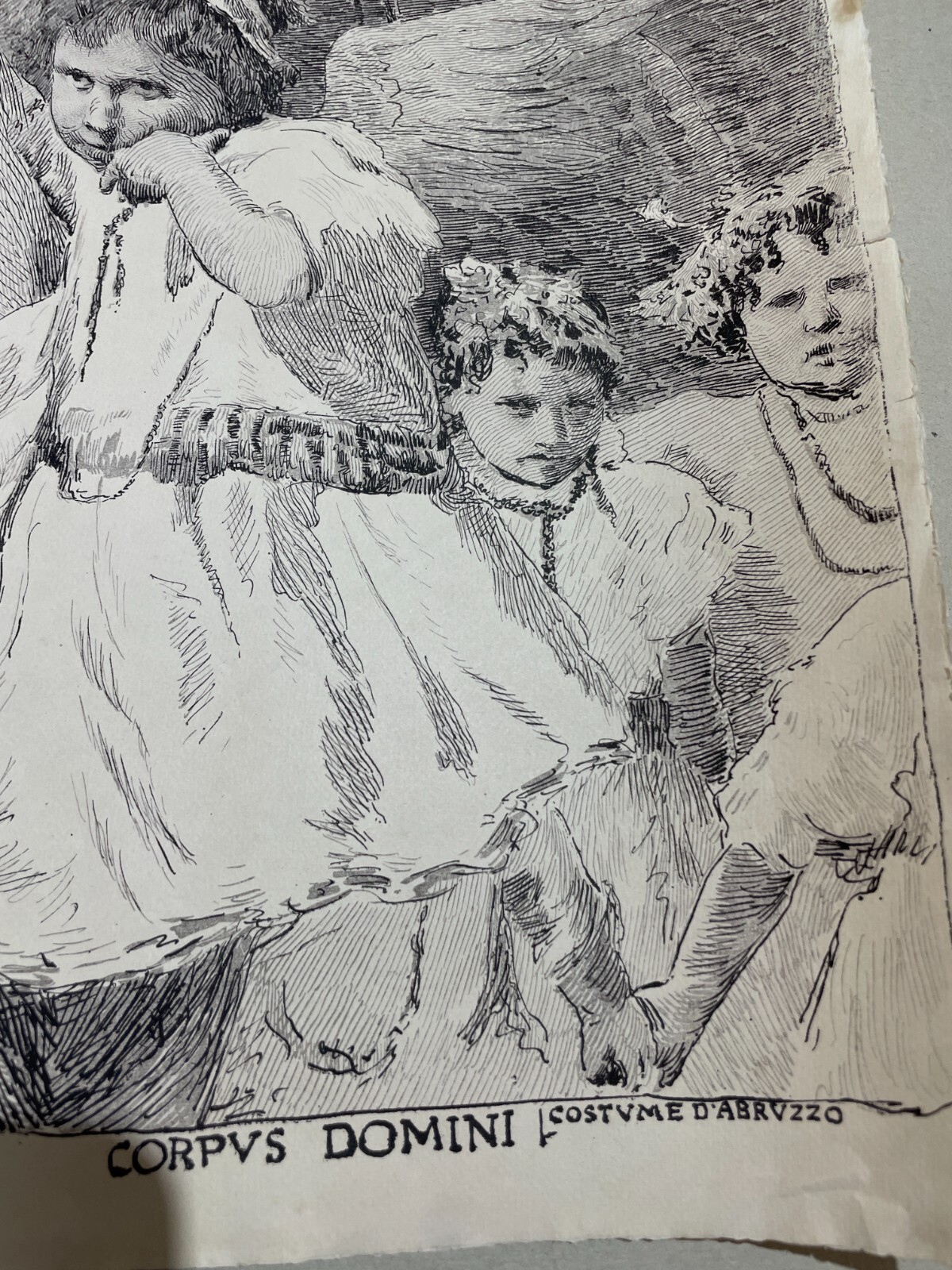 Basilio Cascella, Processione Delle Vergini A Rapino, Litografia