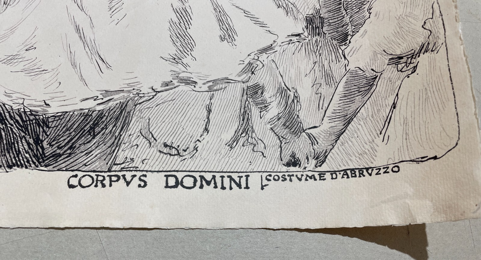 Basilio Cascella, Processione Delle Vergini A Rapino, Litografia