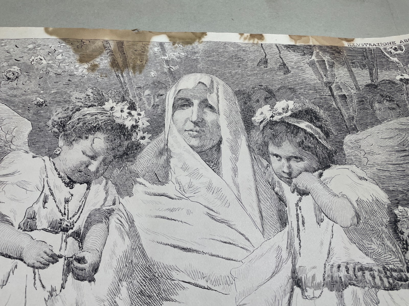 Basilio Cascella, Processione Delle Vergini A Rapino, Litografia
