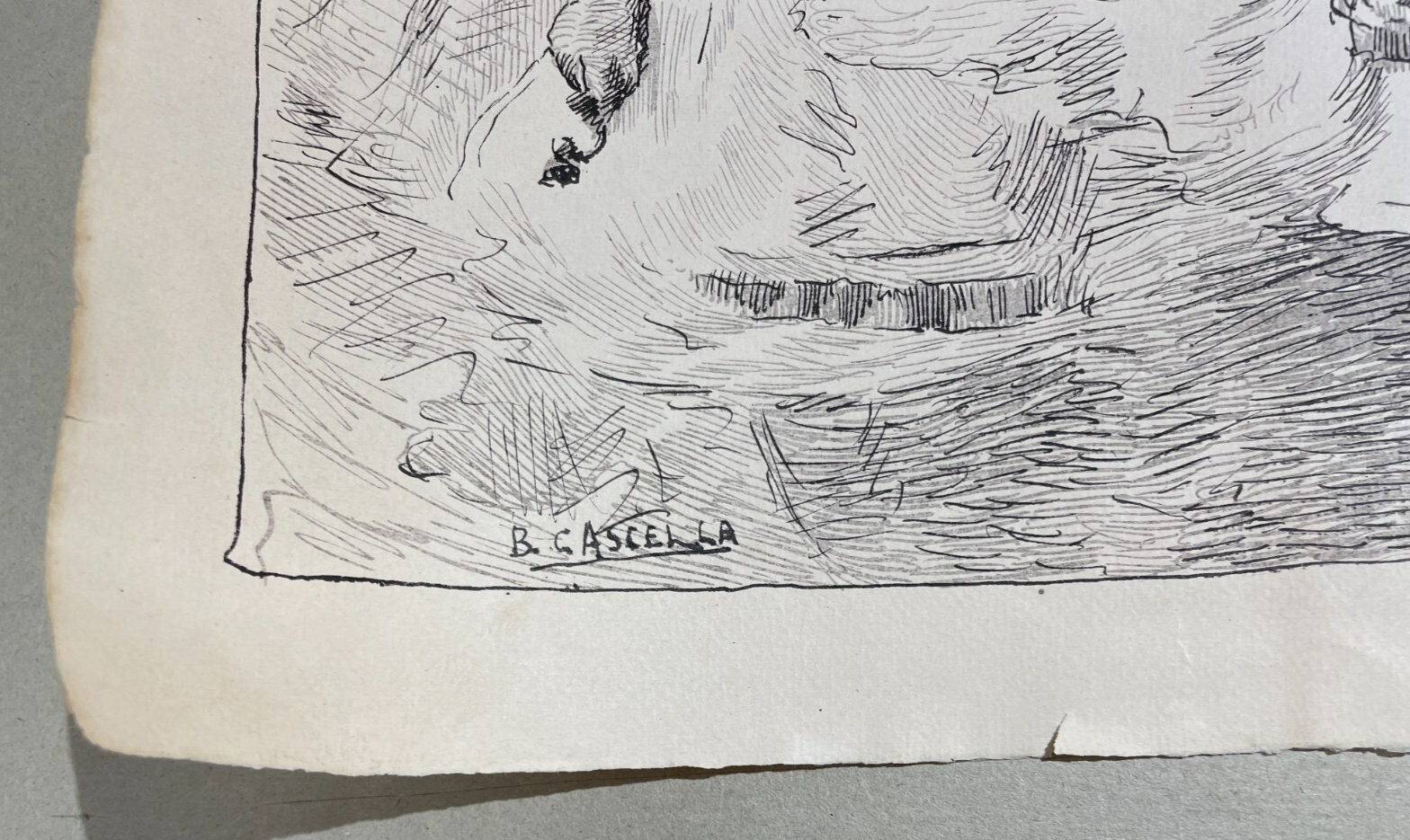 Basilio Cascella, Processione Delle Vergini A Rapino, Litografia