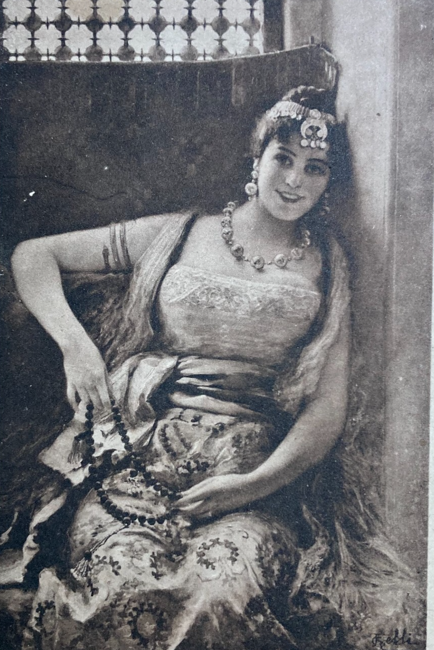 Nell'Harem: Antica Cartolina Di Francesco Gelli, Foto Brogi