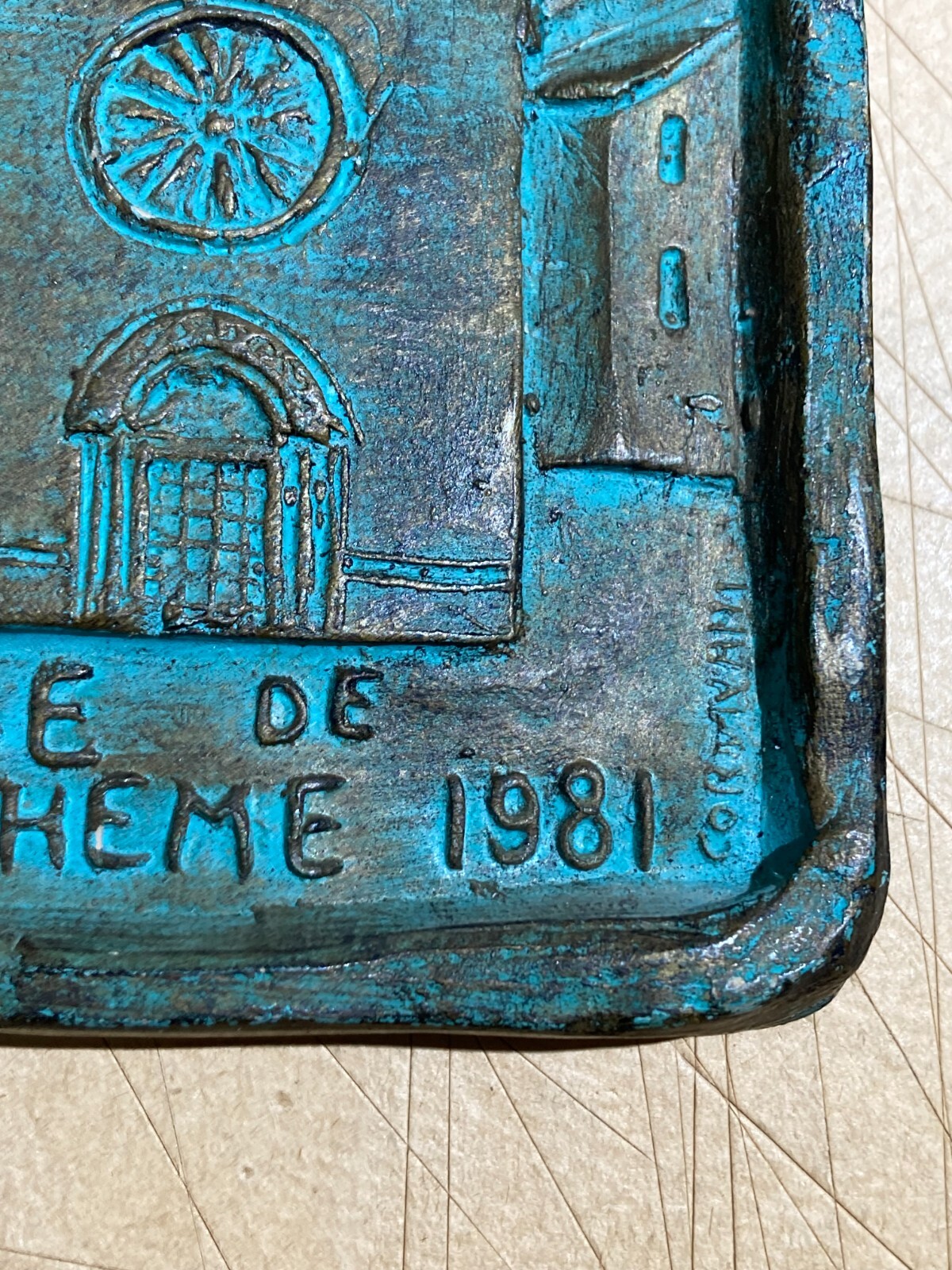 Placca Scultorea Della Chiesa Di San Giacomo, Ascoli Piceno, Cordivani, 1981