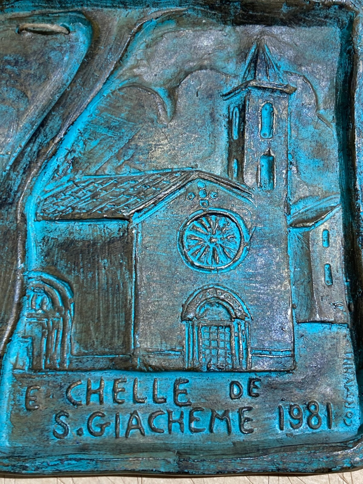 Placca Scultorea Della Chiesa Di San Giacomo, Ascoli Piceno, Cordivani, 1981