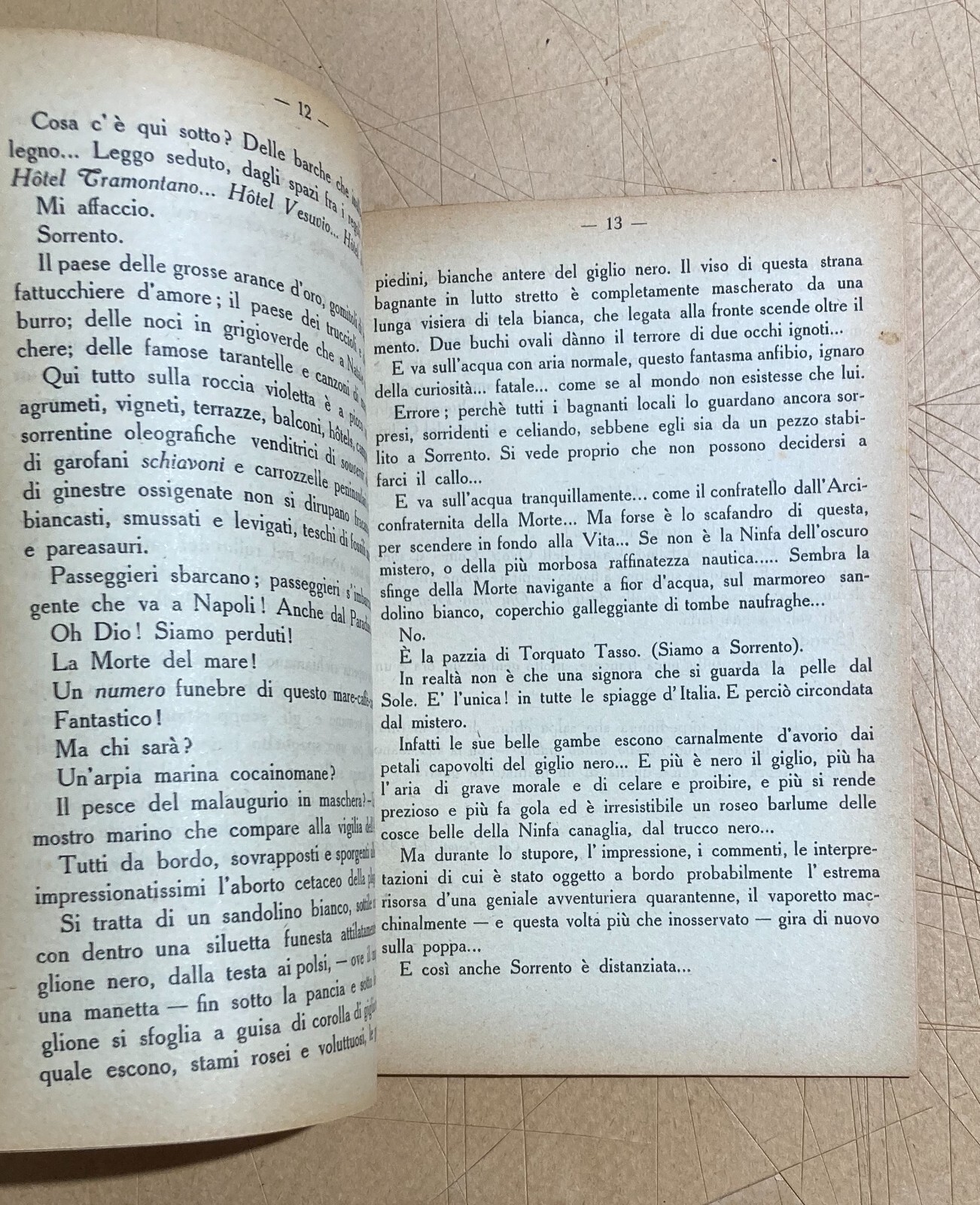 Francesco Cangiullo: Marinetti A Capri   Edizione Originale Futurista, 1922