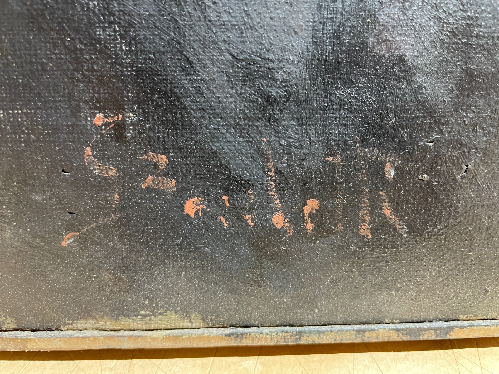 Arte: Pittura, Antico Ritratto Maschile. Uomo Con Baffi, Opera Firmata