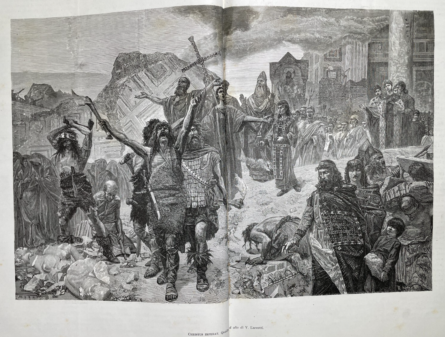 Arte In Abruzzo: Valerico Laccetti, Christus Imperat. Antica Illustrazione Xilografica