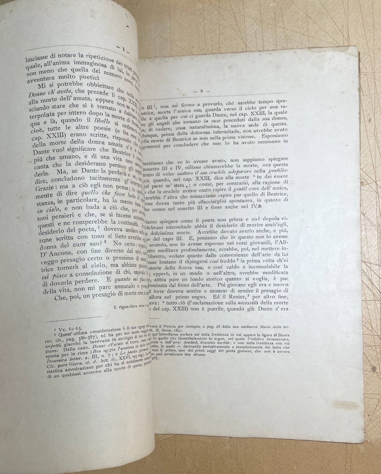 Dante Alighieri: Il Primo Sonetto Di Dante. Saggio Di Giovanni Melodia, 1896