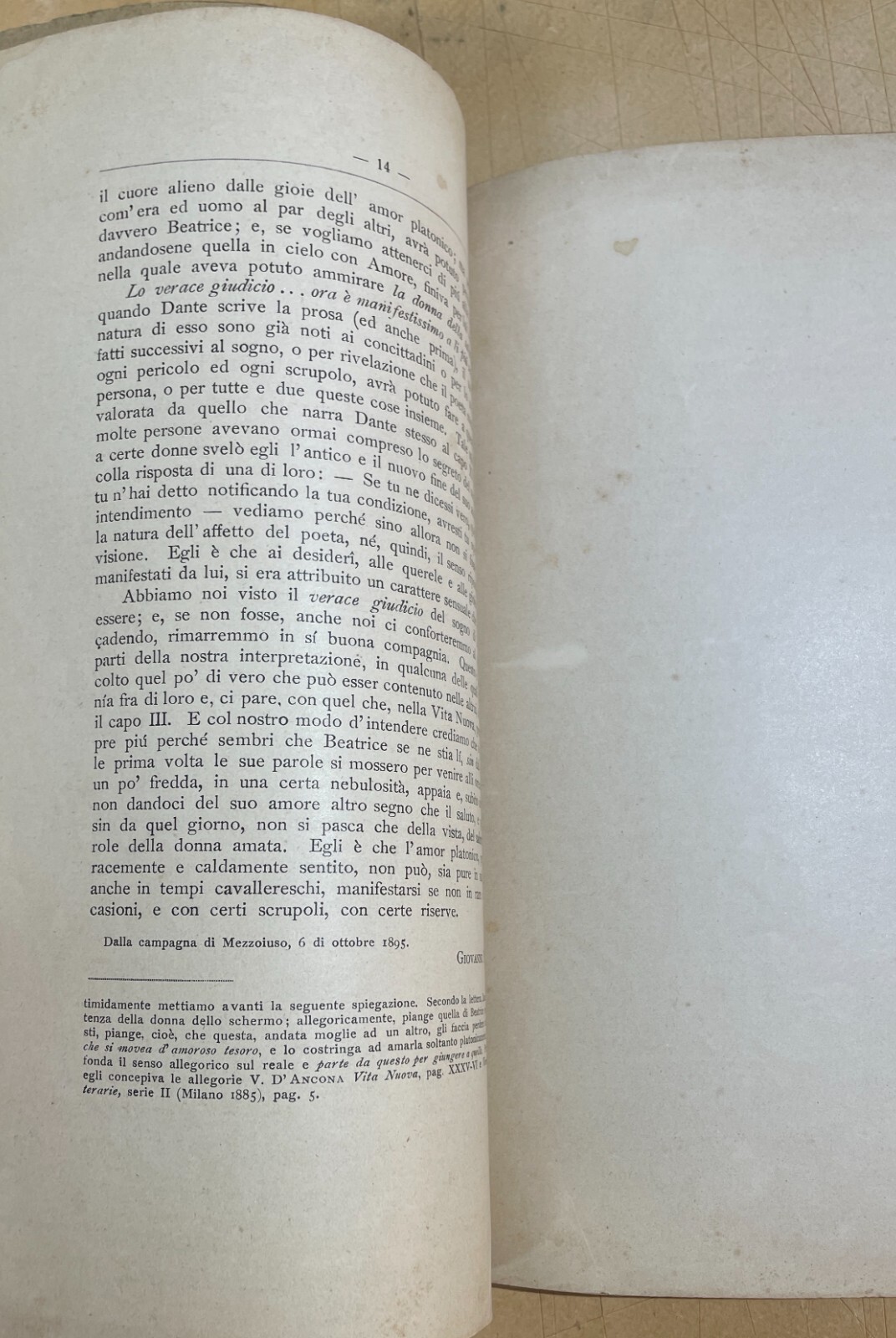 Dante Alighieri: Il Primo Sonetto Di Dante. Saggio Di Giovanni Melodia, 1896
