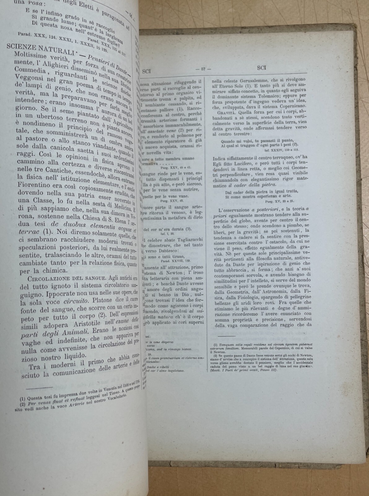 Vocabolario Enciclopedico Dantesco Del Conte Gaddi Hercolani (Bologna, 1876) Con Dedica