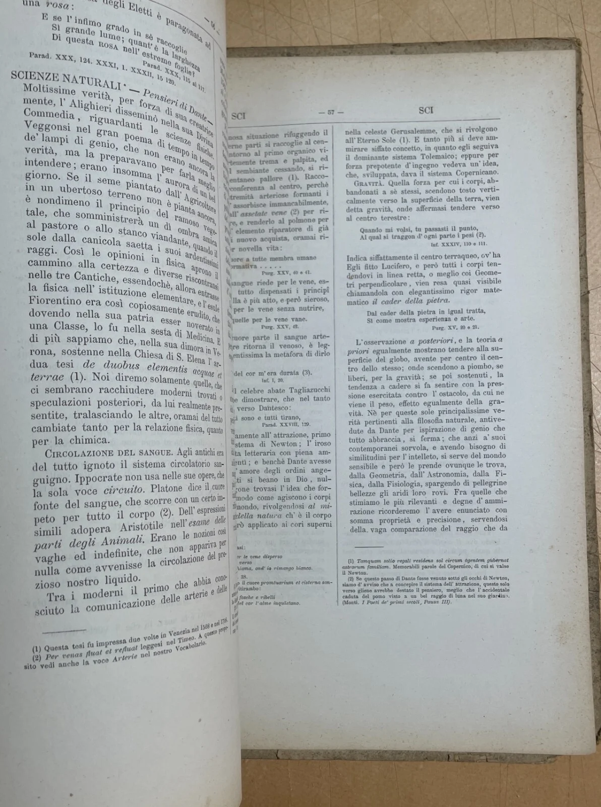 Vocabolario Enciclopedico Dantesco del Conte Gaddi Hercolani (bologna, 1876) con Dedica