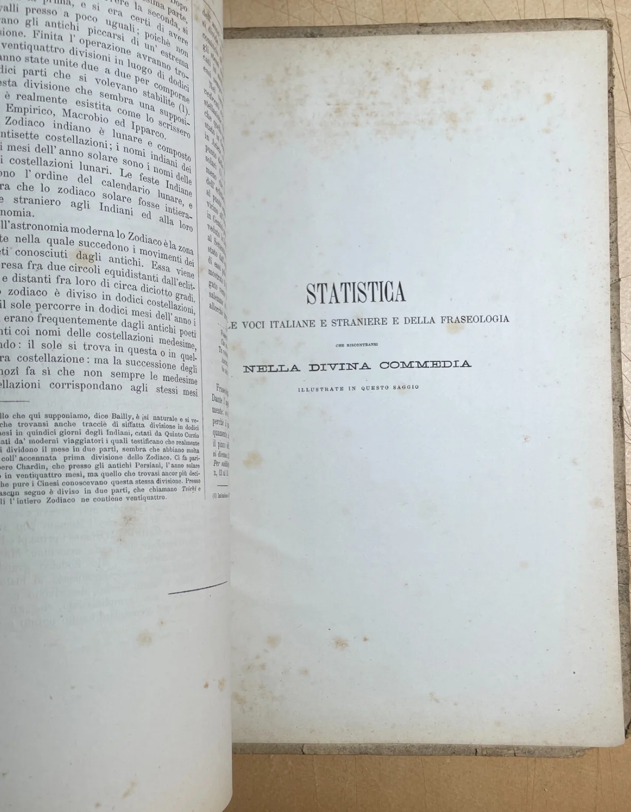 Vocabolario Enciclopedico Dantesco del Conte Gaddi Hercolani (bologna, 1876) con Dedica