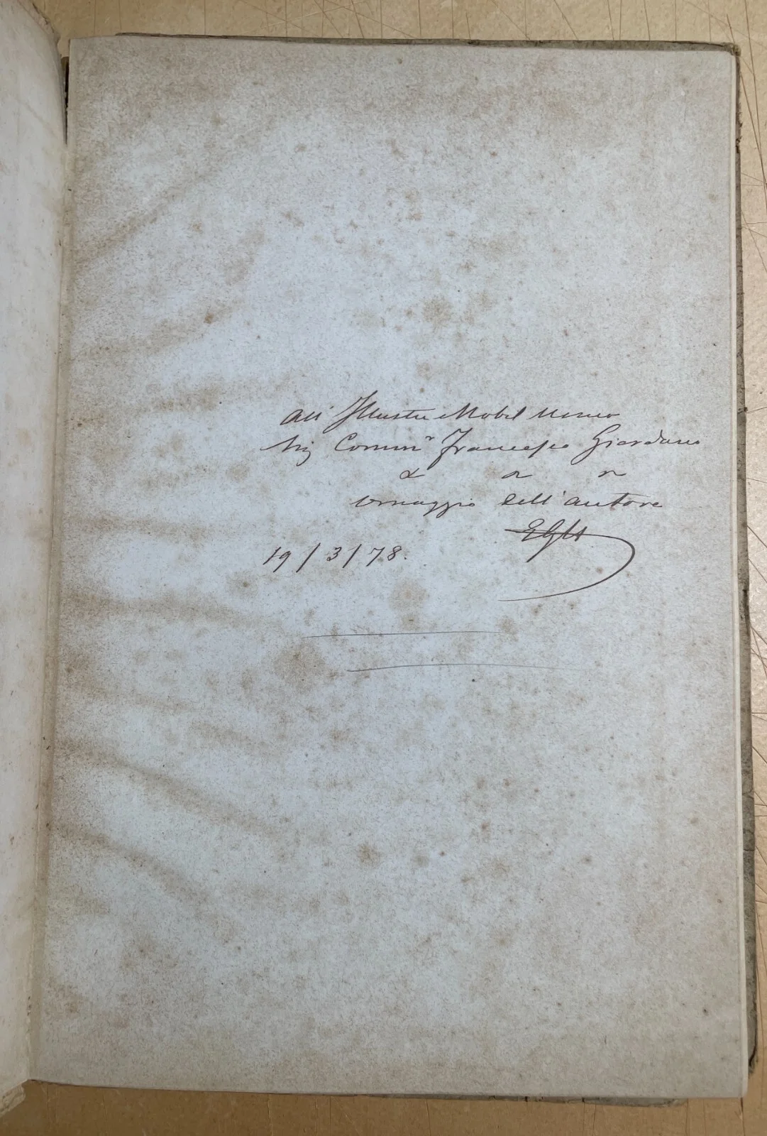 Vocabolario Enciclopedico Dantesco del Conte Gaddi Hercolani (bologna, 1876) con Dedica