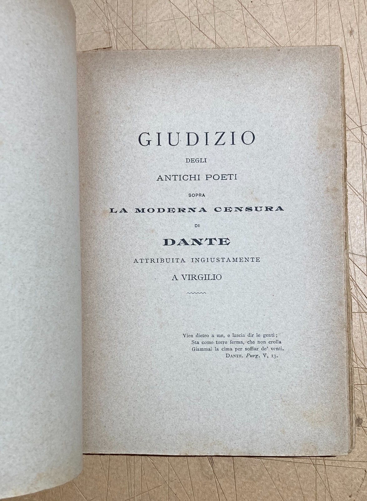 Gasparo Gozzi, La Difesa Di Dante   Edizione Augusto Serena (1895)
