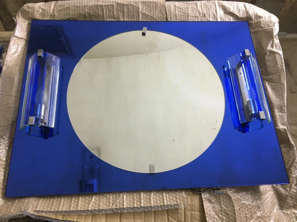 Specchiera Con Appliques Di Design Veca (Fontana Arte)