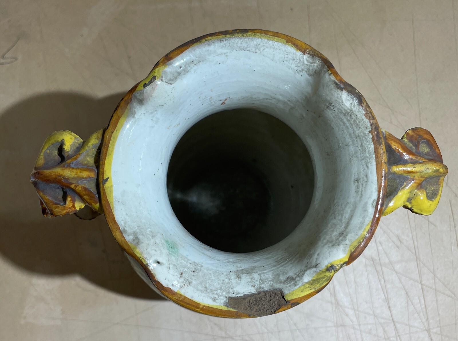 Arte E Artigianato Popolare Decorativo: Vaso In Ceramica Con Paesaggi Artistici