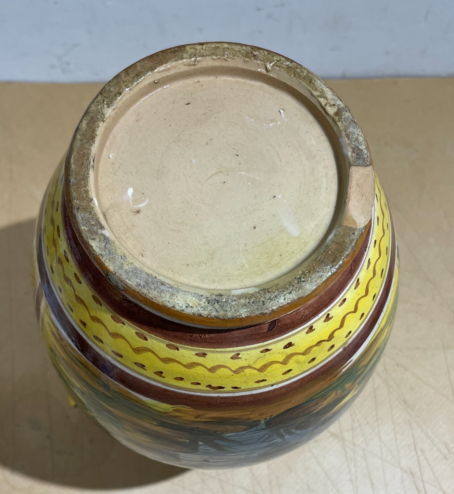 Arte E Artigianato Popolare Decorativo: Vaso In Ceramica Con Paesaggi Artistici