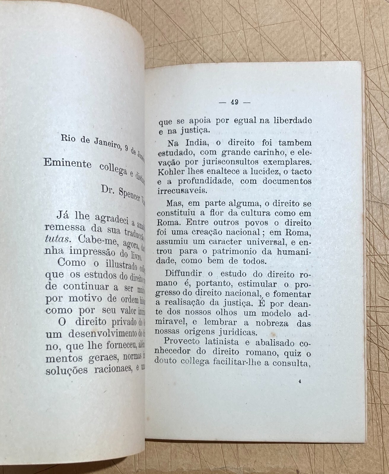Giuridica   Brasile   Codice Brasiliano   Spencer Vampré   Raccolta Di Opinioni   1917