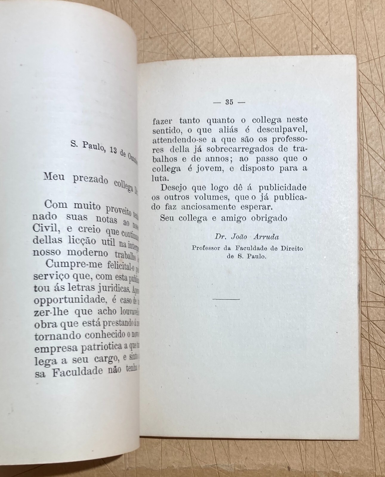 Giuridica   Brasile   Codice Brasiliano   Spencer Vampré   Raccolta Di Opinioni   1917