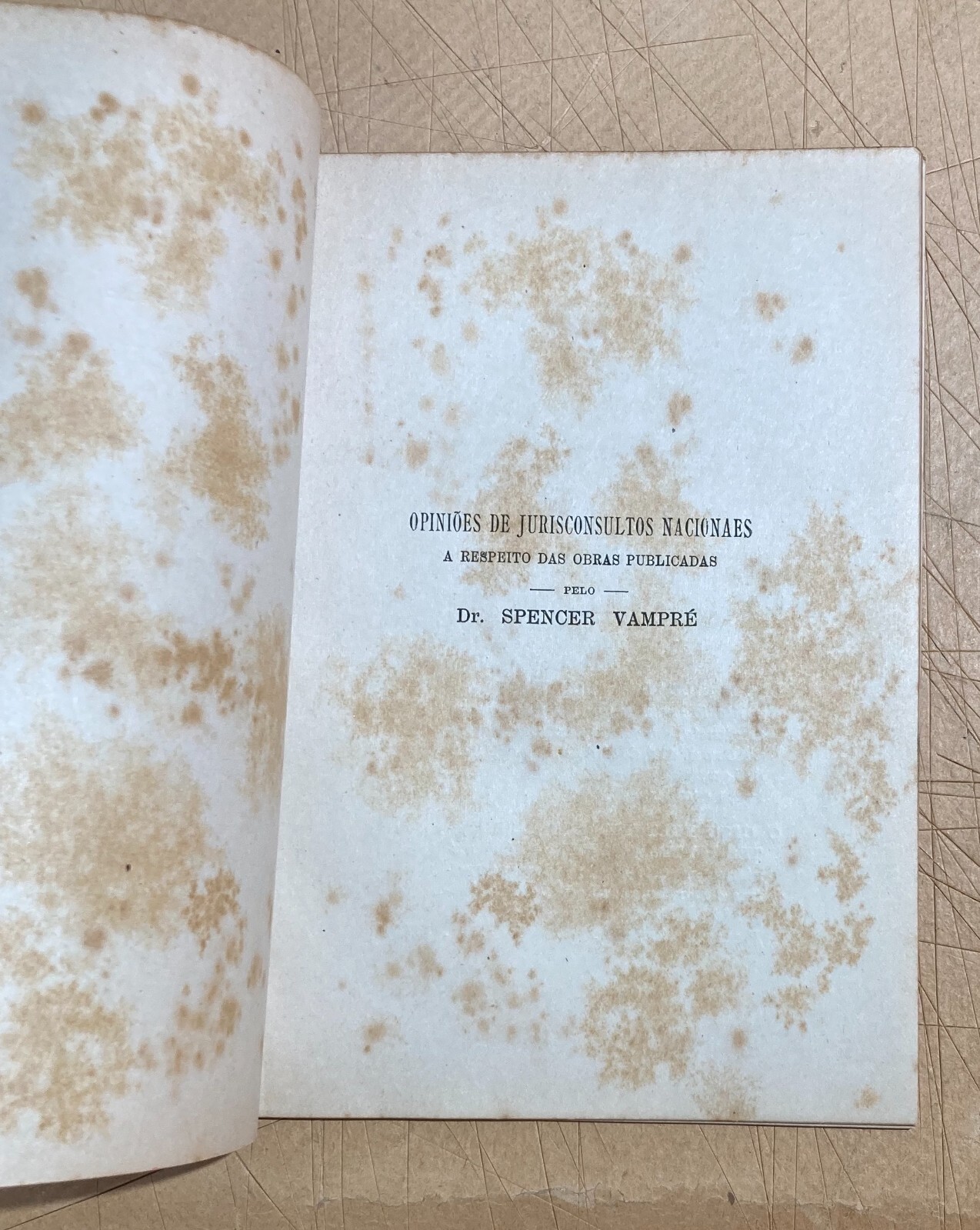 Giuridica   Brasile   Codice Brasiliano   Spencer Vampré   Raccolta Di Opinioni   1917