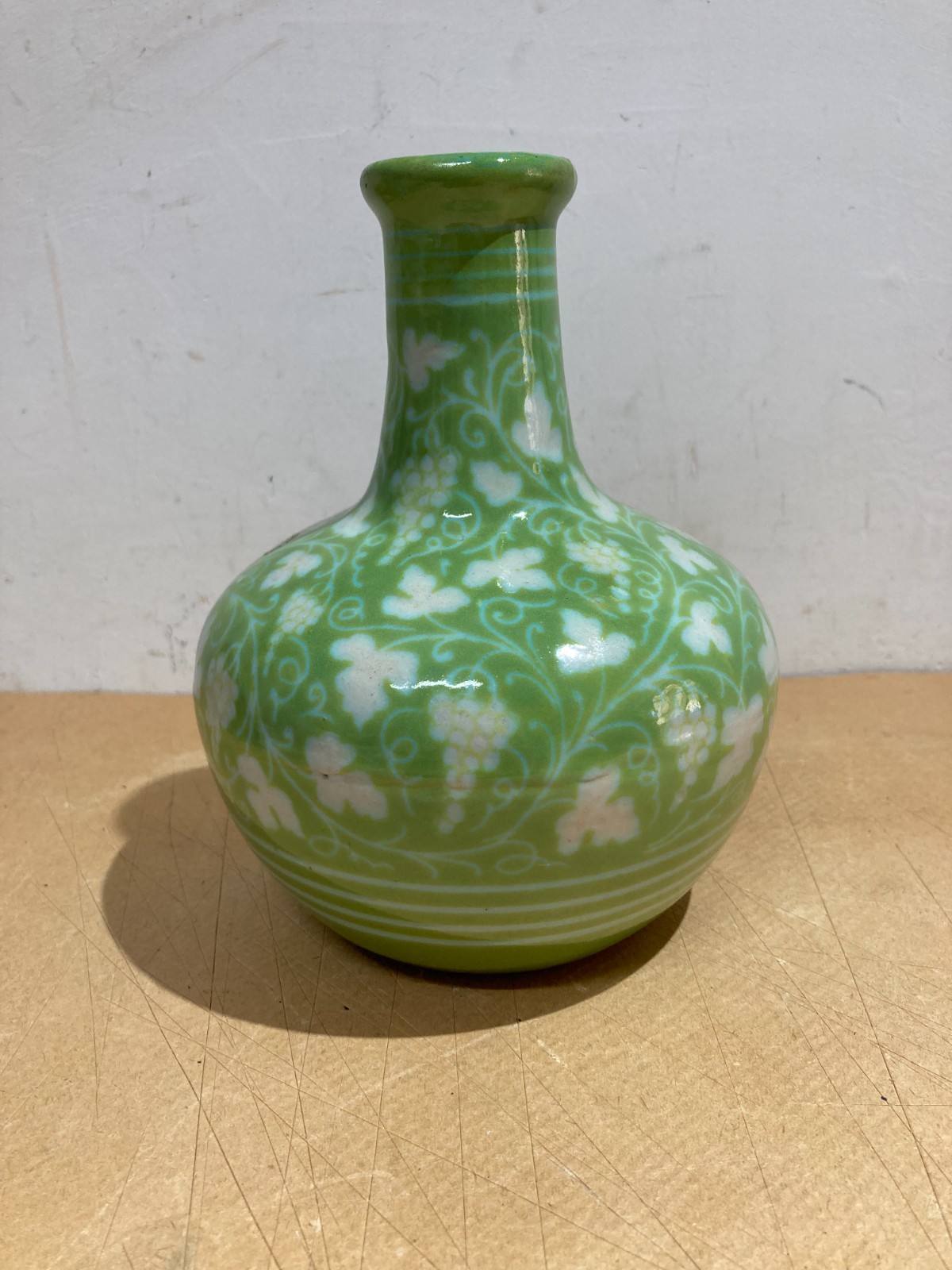 Ceramiche Da Collezione, Decorativa Bottiglia, Enologia, Grappoli d'Uva, Abruzzo