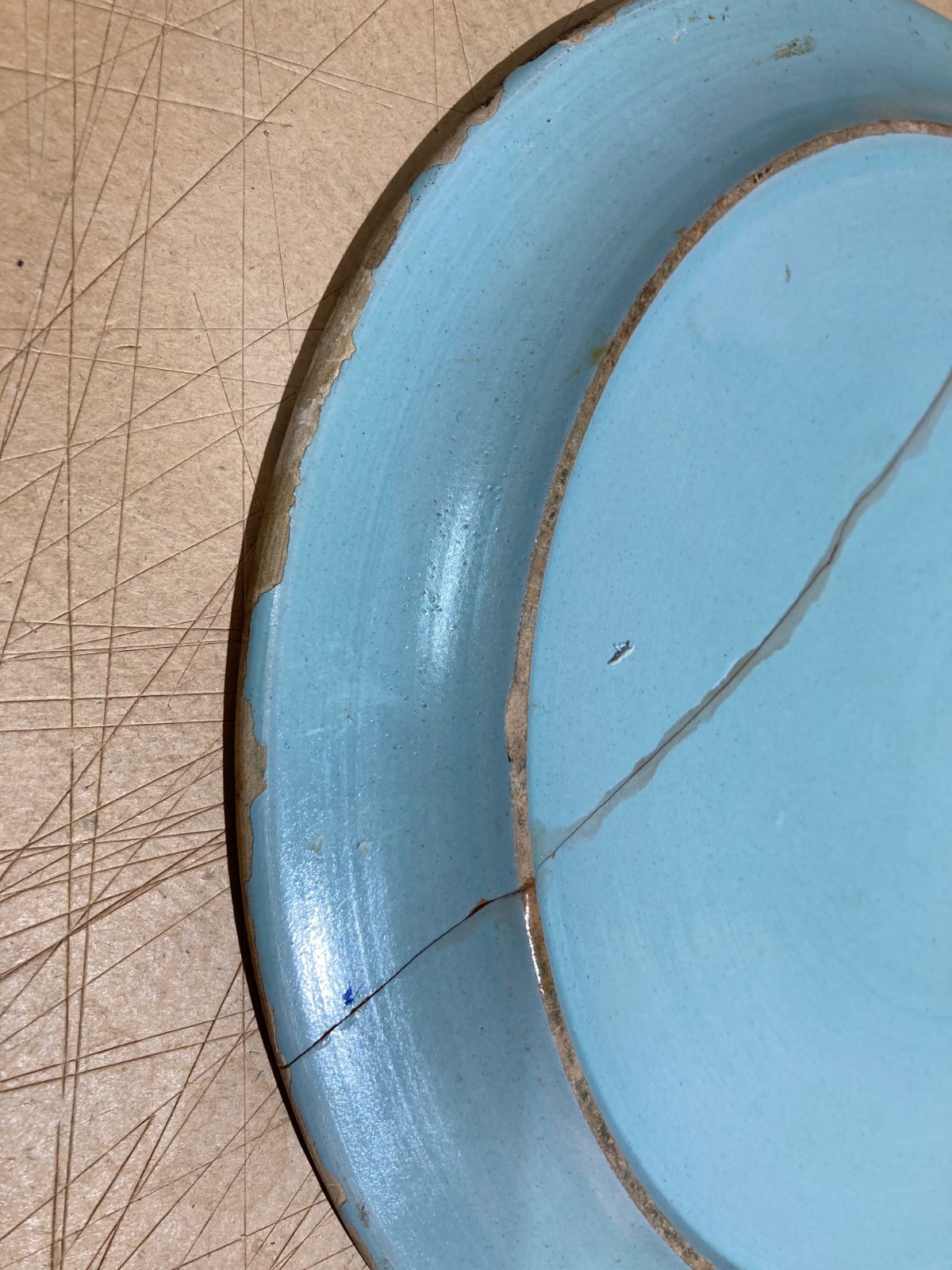 Ceramiche Da Collezione: Abruzzo, Pescara, M.A.D.A., Polci, Piatto Da Restaurare Floreale
