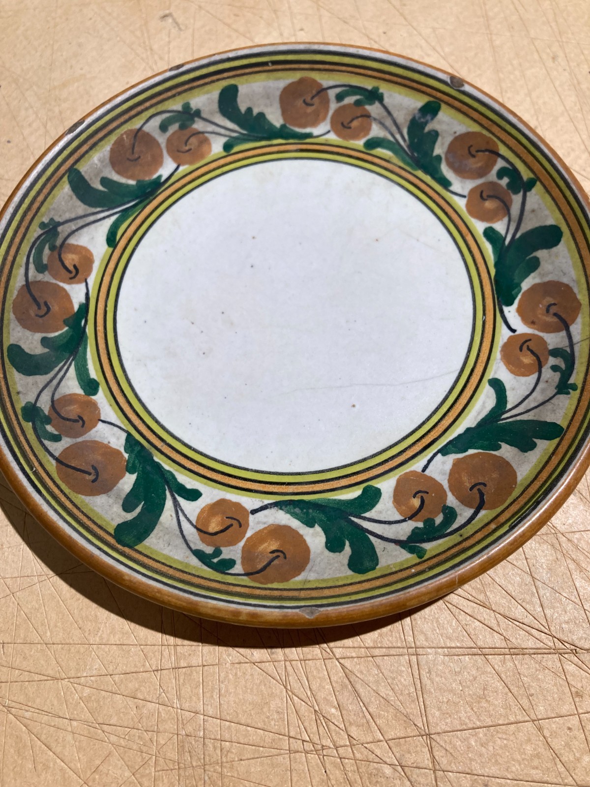 Piatto Decorativo In Ceramica S.I.C.A. Pescara, Metà '900