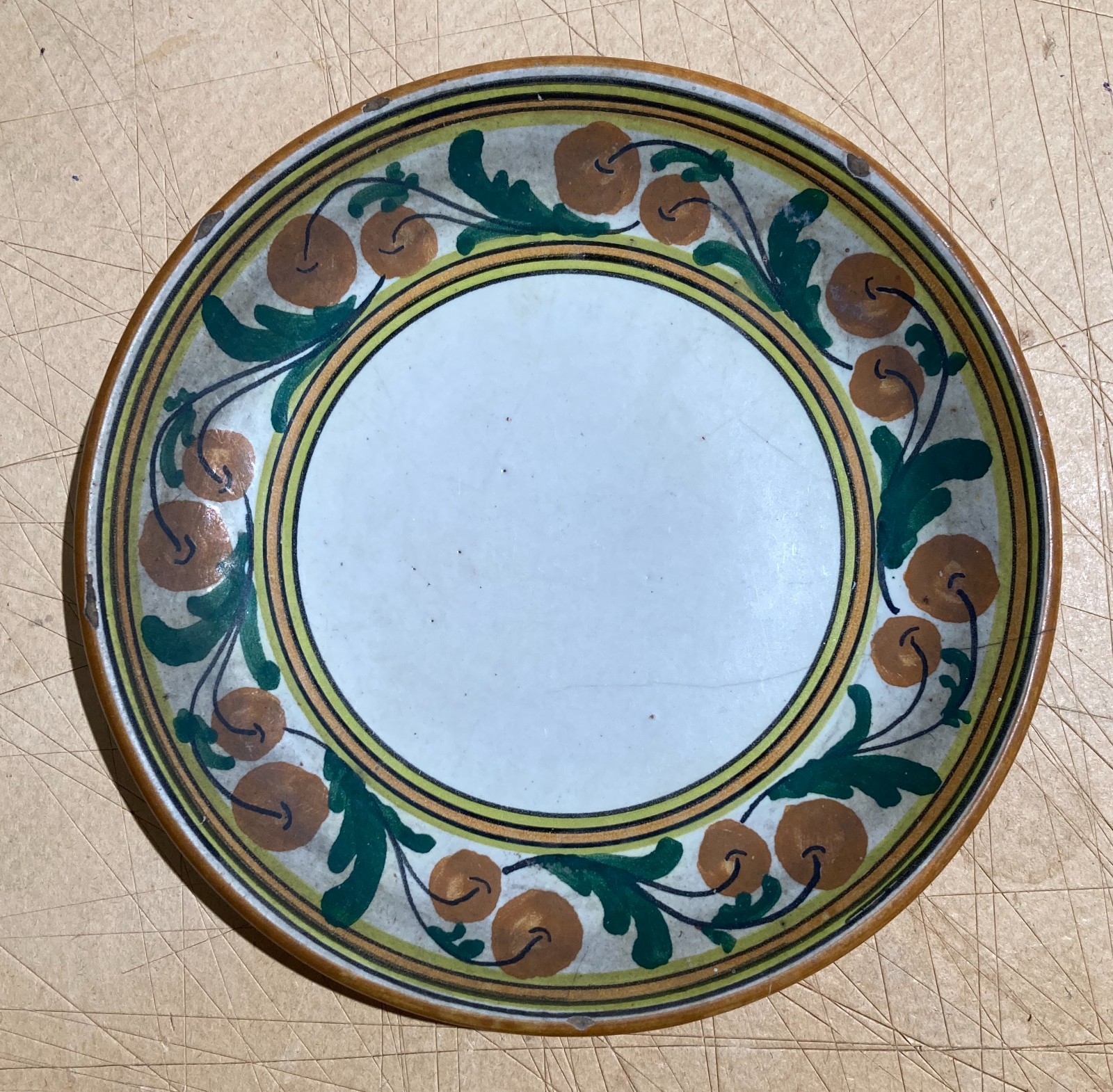 Piatto Decorativo In Ceramica S.I.C.A. Pescara, Metà '900