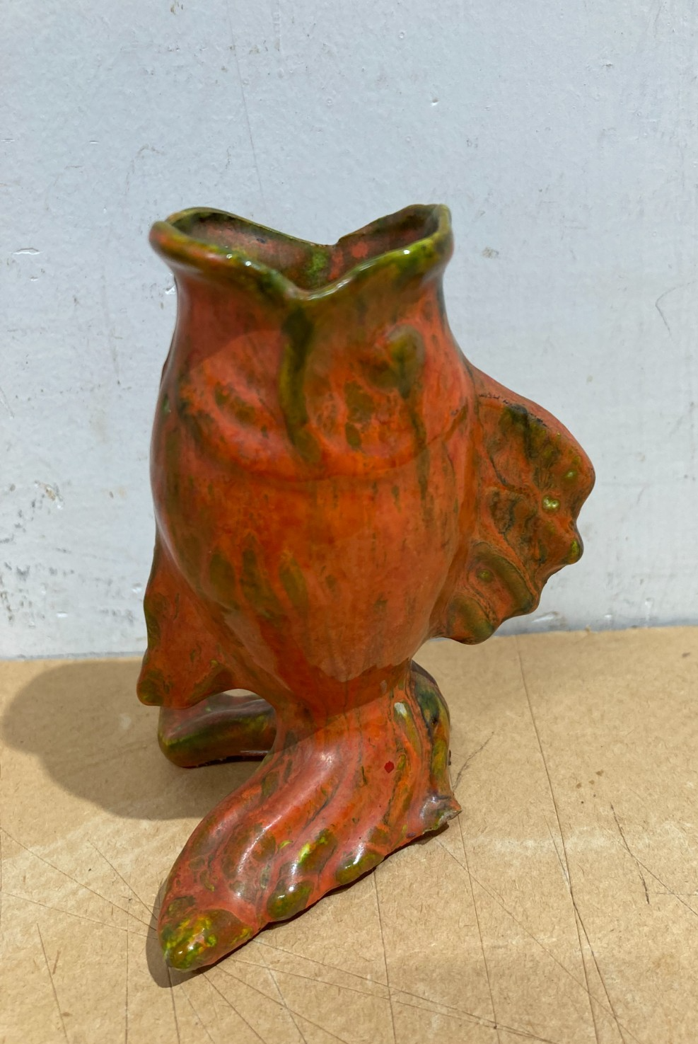 Soprammobile In Ceramica A Forma Di Pesce, Pescara, Prima Metà Del '900