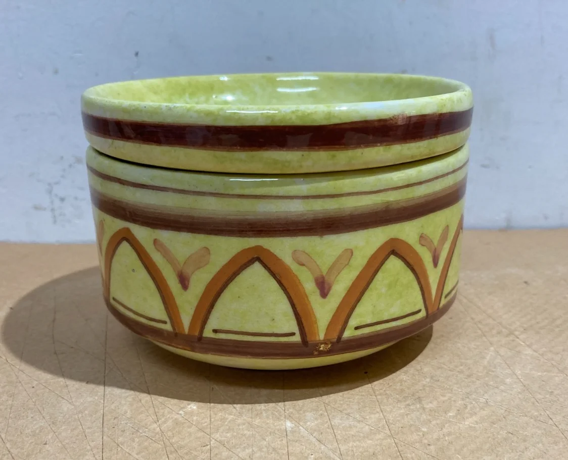 Scatola Cilindrica in Ceramica Scm Chieti (abruzzo), Metà del '900