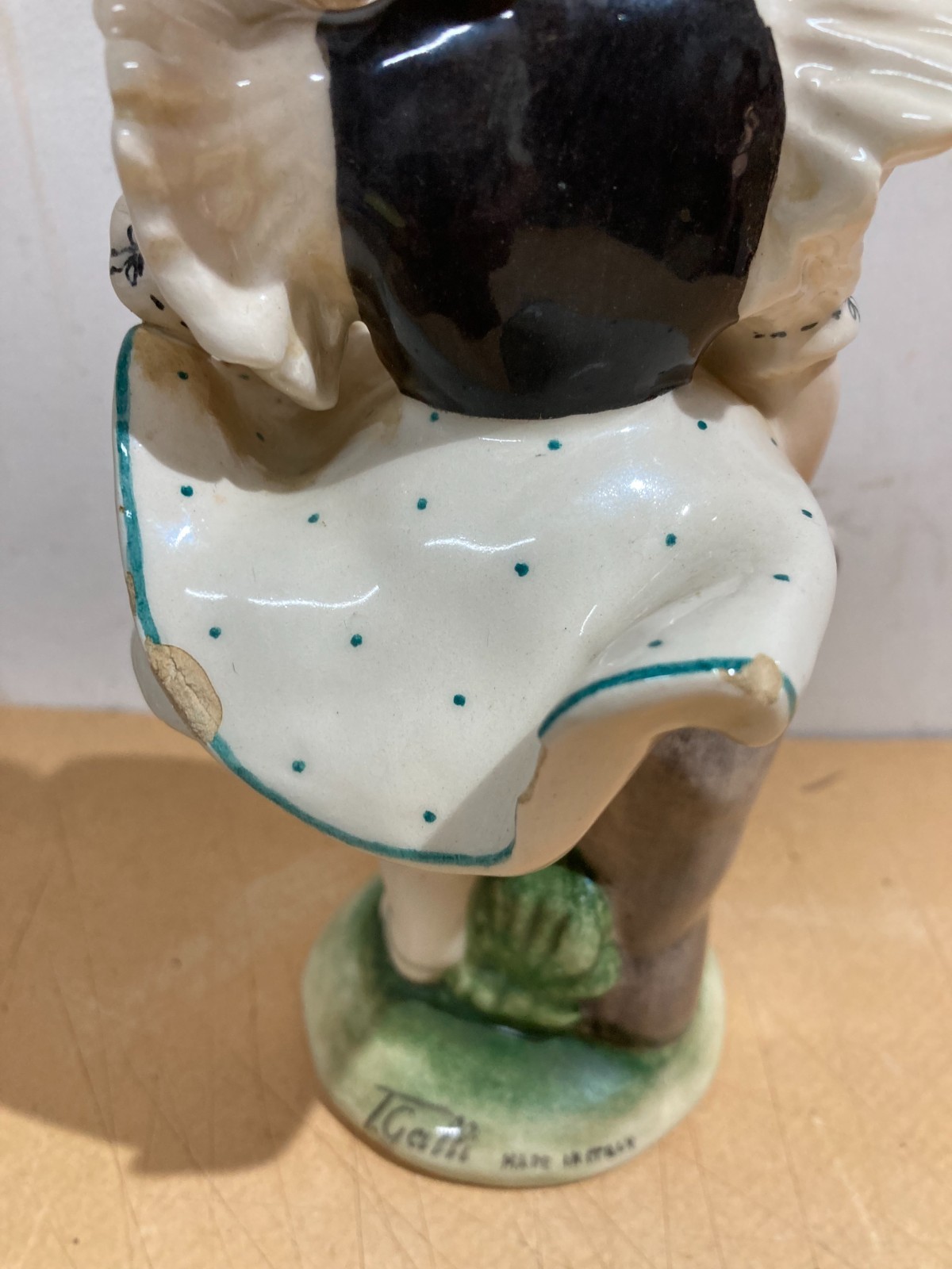 Scultura Olandesina In Ceramica Policroma, T. Galli, XX Secolo