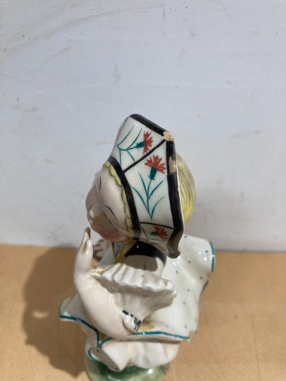Scultura Olandesina In Ceramica Policroma, T. Galli, XX Secolo