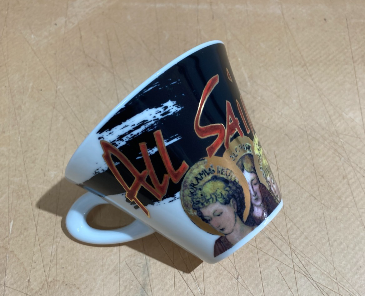 All Saints Here   Tazza Decorativa In Porcellana Con Immagini Devozionali