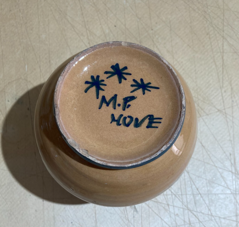 Boccale Da Vino In Ceramica Decorata Con Grappoli d'Uva, Manifattura Di Nove