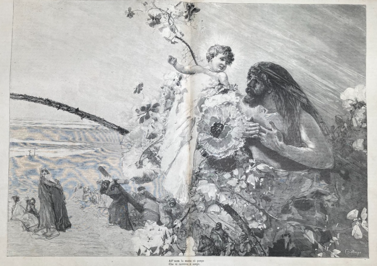 Il Natale Di Alessandro Manzoni. Illustrazione Di Edoardo Dalbono.